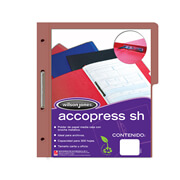 [ACO-FOL-P4555] Carpeta pressboard Accopress sh ACCO carta color caoba con broche de 8 cm