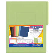 [KYM-FOL-PTCVDC] Carpeta pressboard KYMA con broche de tamaño carta color verde con 5 piezas