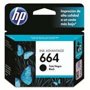 [HP-TIN-F6V29AL] Cartucho de tinta negra HP 664 advantage.