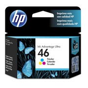 [HP-TIN-CZ638AL] Cartucho de tinta tricolor HP 46 adva .