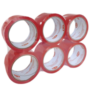 [TUK-ADS-218408] Cinta 184 de empaque TUK 48mm x 50m , color rojo, con 6 piezas
