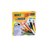 [MAE-COL-CM24L] Colores redondos MAE caja con 24 piezas..