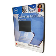 [GBC-PAS-P3562] Cubierta plástica tamaño carta GBPlak liso GBC color negro