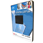[GBC-PAS-P3559] Cubierta plástica tamaño carta GBPlak rayada GBC color humo