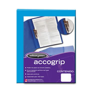 [ACO-CAR-P0967] Folder accogrip carta ACCO color azul claro con palanca
