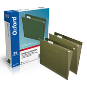 [ESS-FOL-91525] Folder colgante Oxford carta color verdecaja con 25 pzas