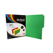 [ESS-FOL-M762VD] Folder de color Oxford carta color verdeceja 1/2 caja con 100 pzas