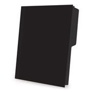 [ESS-FOL-02512BL] Folder de color Pendaflex carta color negro ceja 1/2 caja con 25 pzas
