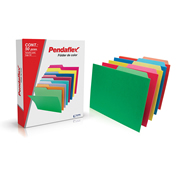 [ESS-FOL-05012SI] Folder de color Pendaflex carta color surtido intenso ceja 1/2 caja con 50 pzas