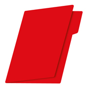 [FTC-FOL-FF0463] Folder de color intenso Fortec carta color rojo ceja 1/2 caja con 25 pzas