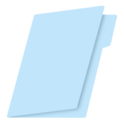 [FTC-FOL-FOA12] Folder manila Fortec oficio color azul ceja 1/2 caja con 100 pzas