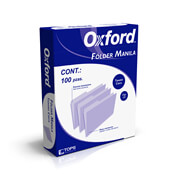 [ESS-FOL-M757CRE] Folder manila Oxford carta color crema ceja 1/2 caja con 100 pzas