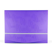 [ESS-FOL-F745] Folder porta documentos triple solapa Oxford carta color morado