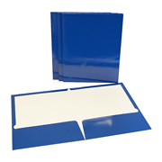 [ESS-FOL-51701] Folder showfolio laminado Oxford carta color azul caja con 25 pzas