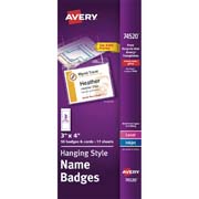 [AVE-GAF-74520] Gafete con cordon AVERY color transparente