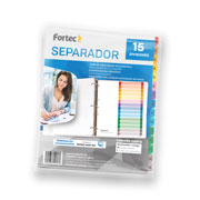 [FTC-SEP-6204] LM-Separador númerico con índice Fortec ta cejas de colores con 15 divisiones