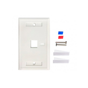 [IC-CO-772389] LM-Tapa Intellinet (faceplate) blanco 1 f. etiqueta