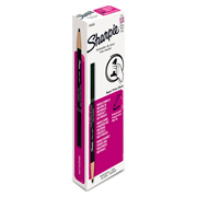 [BER-MAR-11944C] Marcador de cera Sharpie negro caja con 12 piezas