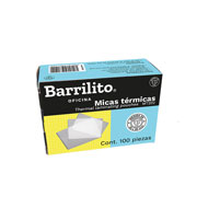 [BAR-MIC-MT202] Micas térmicas Barrilito credencial Barrilito 8 milésimás (200 micras)