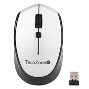 [TZ-ACC-19MOU02] Mouse Techzone inalámbrico blanco .
