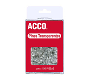[ACO-PIN-P1168] Pines de presión ACCO color transparente.