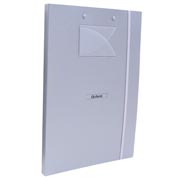 [ESS-POR-F769] Portablock con sujetador Oxford carta color plata