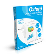 [ESS-PRH-64008] Protector de hojas Oxford carta cristal caja con 100 pzas