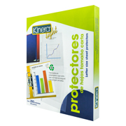 [AZO-PRH-370] Protector de hojas traslucidos Kinera Light 370 tamaño carta caja con 200 pzas