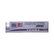 [ZEB-MIN-0901] Puntillas de grafito hb zebra punto 0.7 mm , tubo con 12 Puntillas