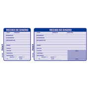 [FTC-POL-RD6105A] Recibo de dinero Fortec 1/3 carta 2 b ks con 50 hojas cada uno