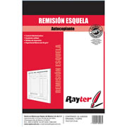 [RAY-POL-REMESA] Remisión esquela Rayter, tamaño esque color blanco y azul, blíster con 4