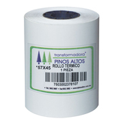 [PIN-ROL-RT5745] Rollo de papel térmico Pinos Altos 57 x 45 mm caja con 200 rollos a granel