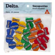 [BAR-SAC-SKD25] Sacapuntas de plástico 1 orificio Barrilito de colores