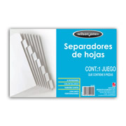 [ACO-SEP-P2189] Separador blanco 8 divisiones ACCO tamaño carta