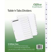 [AVE-SEP-11670] Separador blanco carta 10 divisiones AVERY tecnología laser/inkjet
