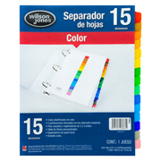 [ACO-SEP-P3683] Separador sin numeración 15 divisiones ACCO tamaño carta