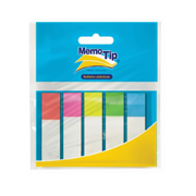 [JAN-SEP-16795MT] Señales plásticas memo tip 5 colores bolsa con 125 señales mate