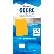 [FTC-SOB-B30KR] Sobre kraft con rondana Fortec legal caja con 25 piezas