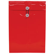 [ESS-FOL-F395R] Sobre porta documentos vertical Oxford oficio color rojo