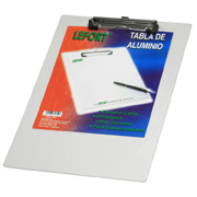 [AZO-TAB-1352] Tabla de aluminio Lefort con clip metálico tamaño carta