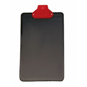 [AZO-TAB-3365NE] Tabla de plástico Sablón con broche p lástico tamaño oficio color negro