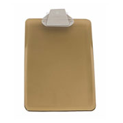 [AZO-TAB-3366HU] Tabla de plástico Sablón con broche plástico tamaño oficio color humo