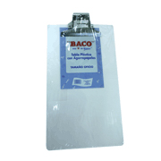 [BAC-TAB-PLAST] Tabla de plástico transparente oficio Baco , tabla transparente, 1 pieza
