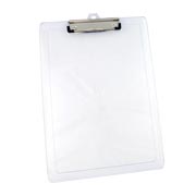 [MAE-TAB-M1343] Tabla plastica carta/oficio transparentecon gancho wire clip