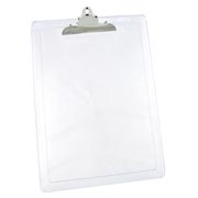 [MAE-TAB-M1333] Tabla plástica carta/oficio con gancho de metal color transparente