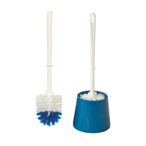 [CAS-CEP-3602A] Cepillo con base para wc El castor colorazul